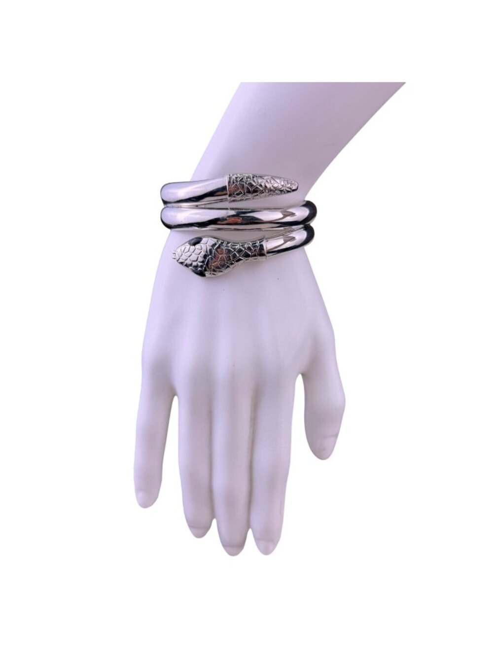 Sofia Vergara Womens Silver Tone Metal Snake Coil Bracelet